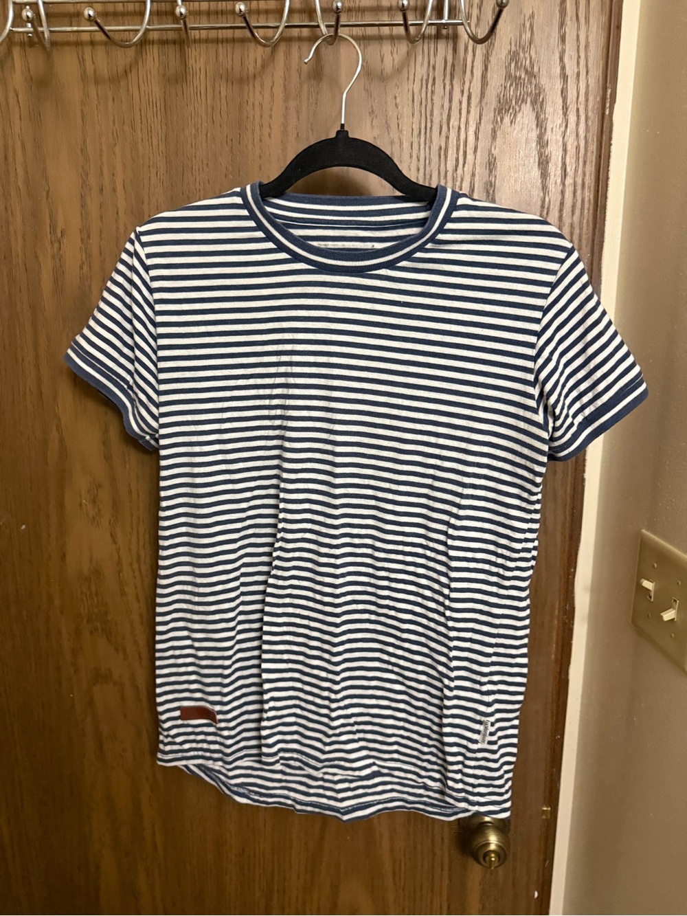 Horseware Striped Navy and White Crewneck T-Shirt